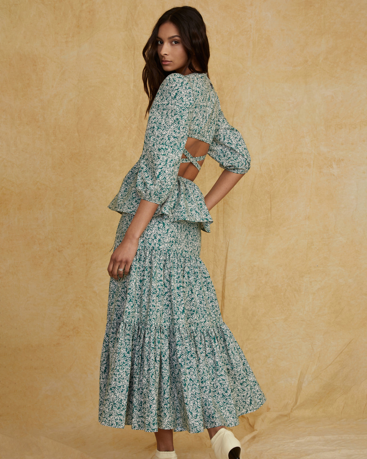 Tiered Floral Maxi Skirt | Sample Sale | MARISSA WEBB