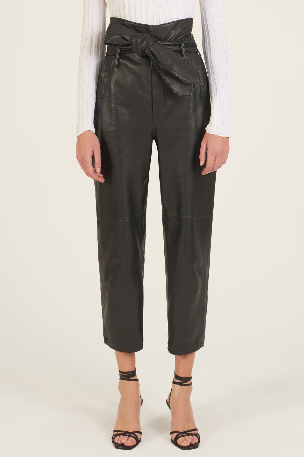 Brennan Leather Pant in Black