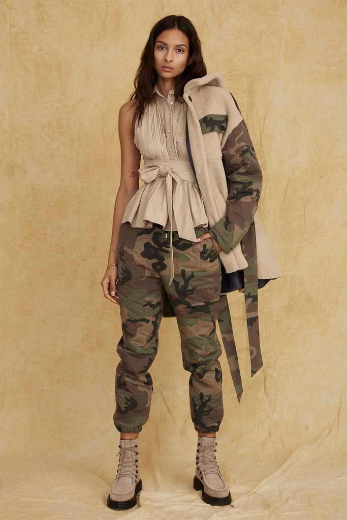 Markie Quilted Woodland Camo Jogger | MARISSA WEBB