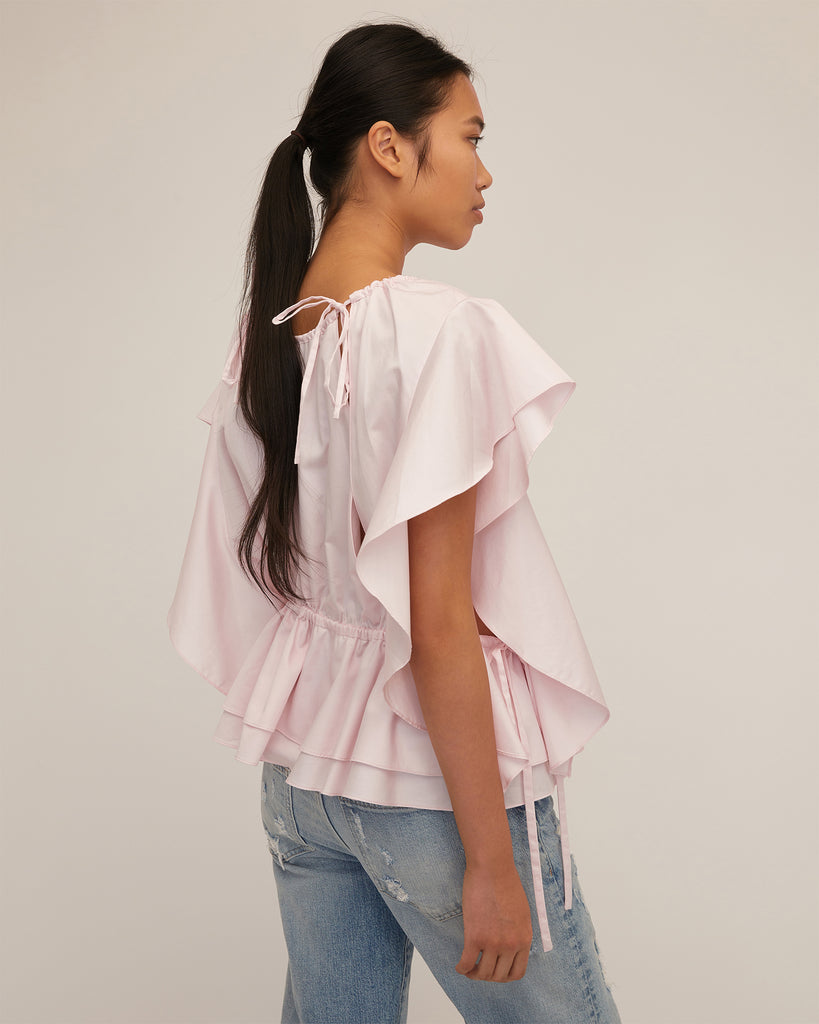 Lincoln Cotton Trapeze Top in Soft Pink | MARISSA WEBB