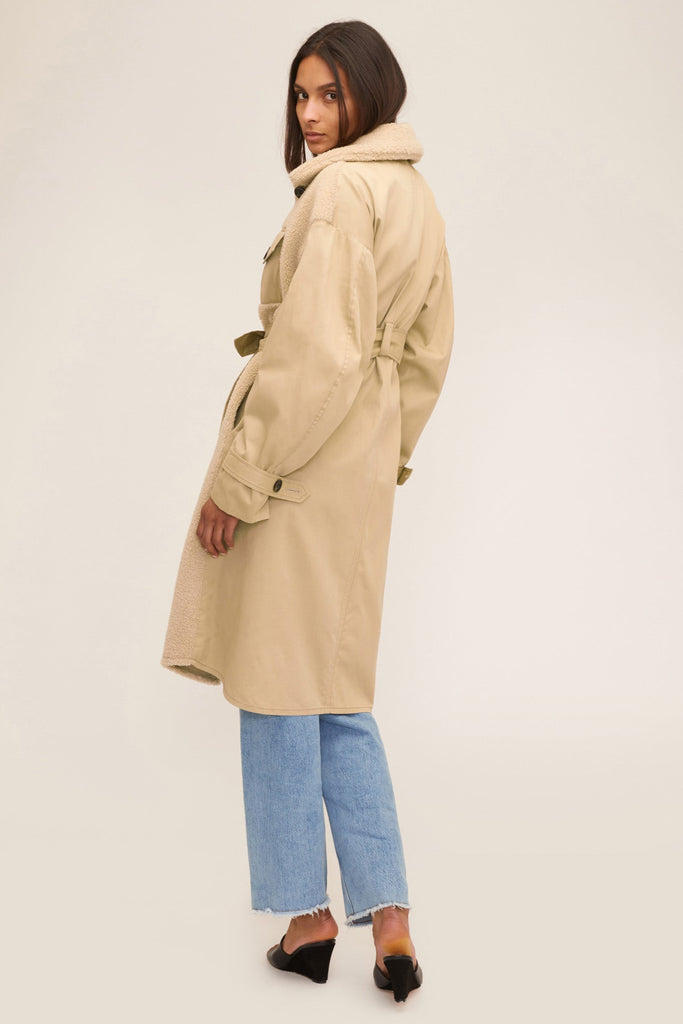 Frankie Sherpa Coated Canvas Trench | MARISSA WEBB